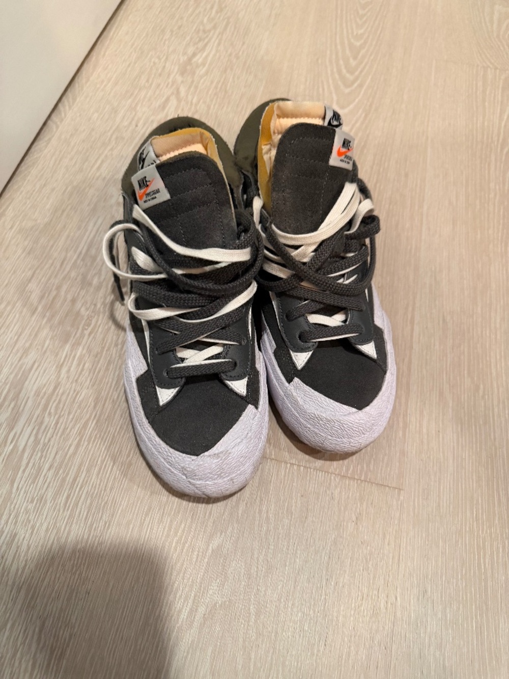 Nike x Sacai Blazer Low — Iron Grey, Men's Size 9